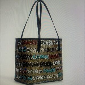 Coach X Mint+Serf City Tote In Signature Canvas & Leather Khaki